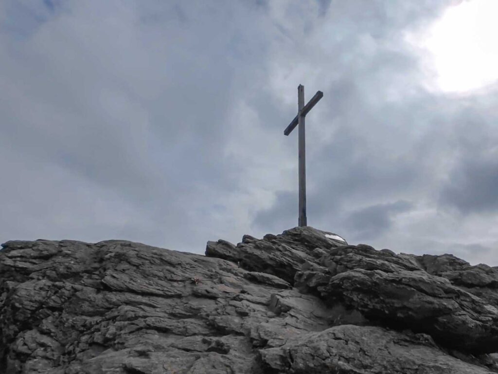 Gipfelkreuz am Großen Arbersee