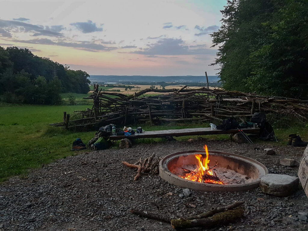 Abendstimmung am Trekkingplatz Hainach