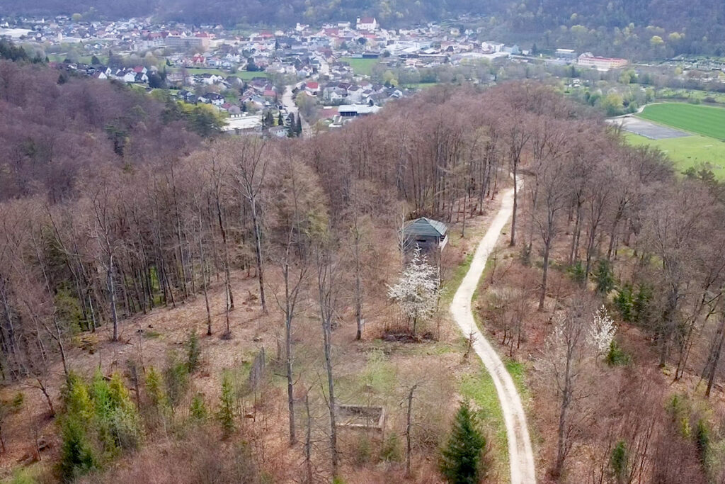 Limeswachturm von Oben