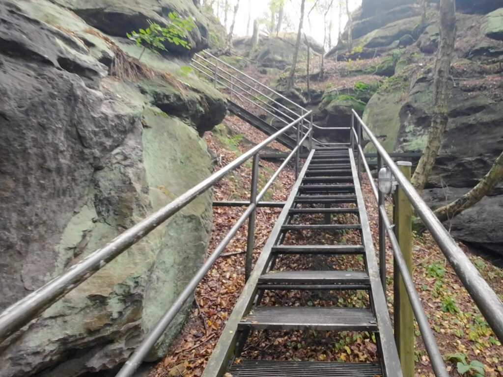 Aufstieg zum Papststein
