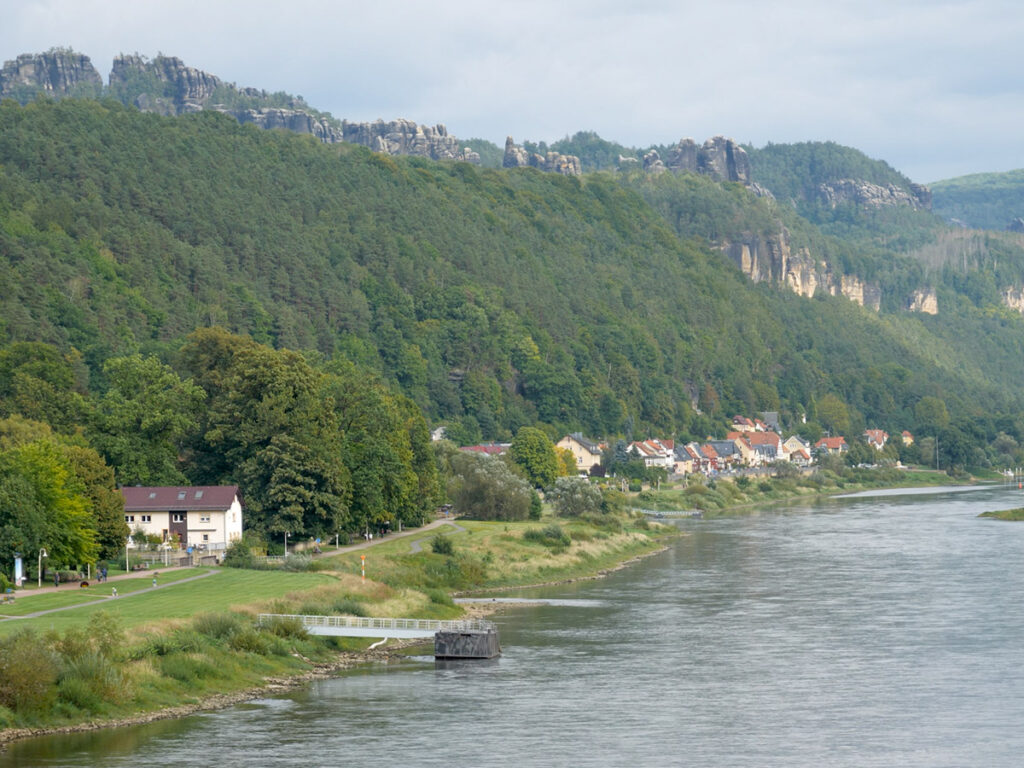 Letzter Blick auf die Elbe
