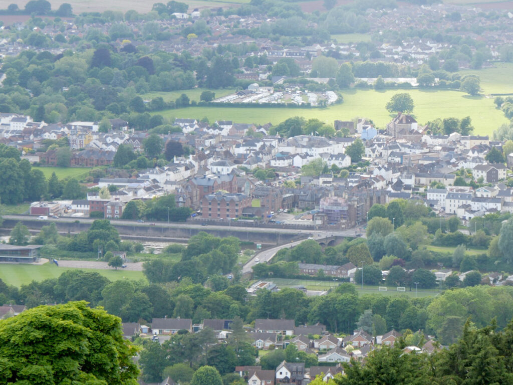 Blick auf Monmouth
