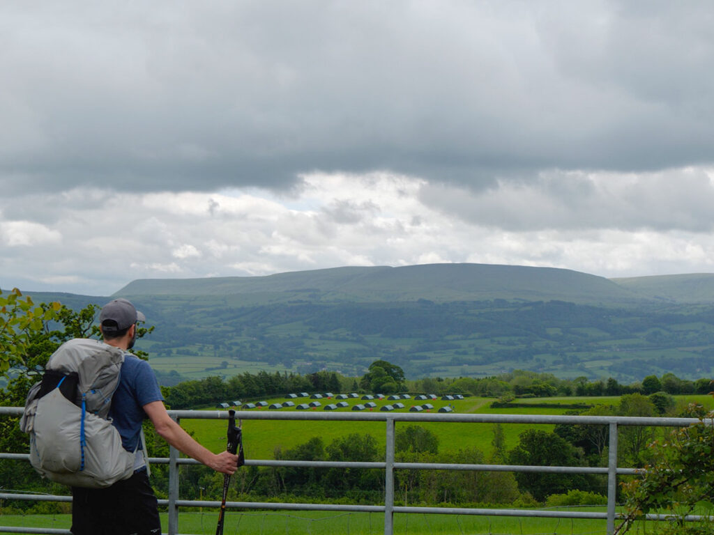 Blick zurück auf die Hatterall Ridge