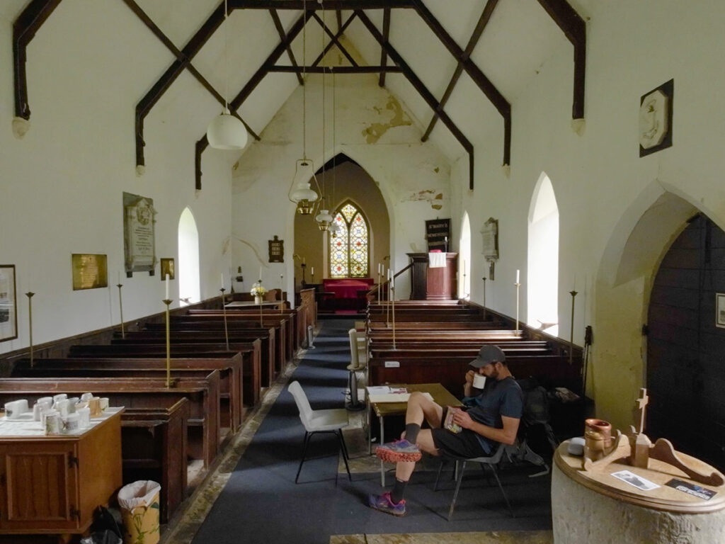 Pause in der Kirche St. Mary