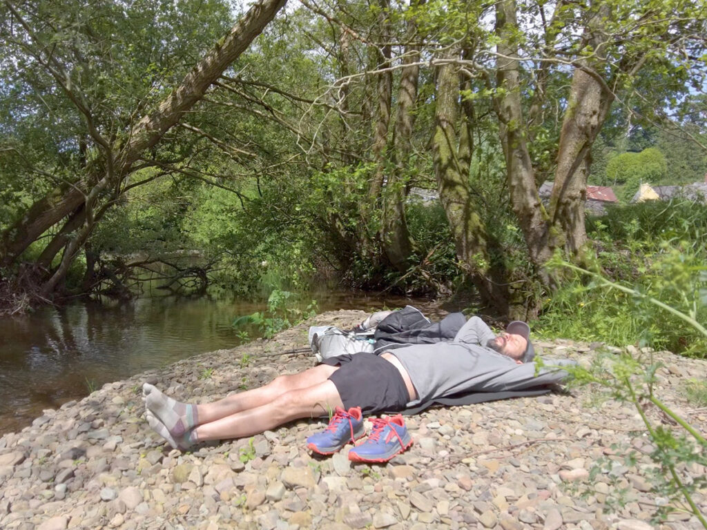 Pause am River Clun