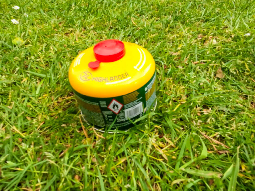 Gaskartusche vom Sparmarkt